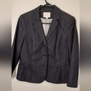 Loft blazer black petite 8